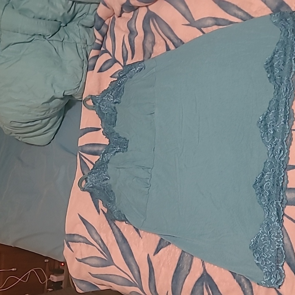 Blue teal tank top 14/16 size